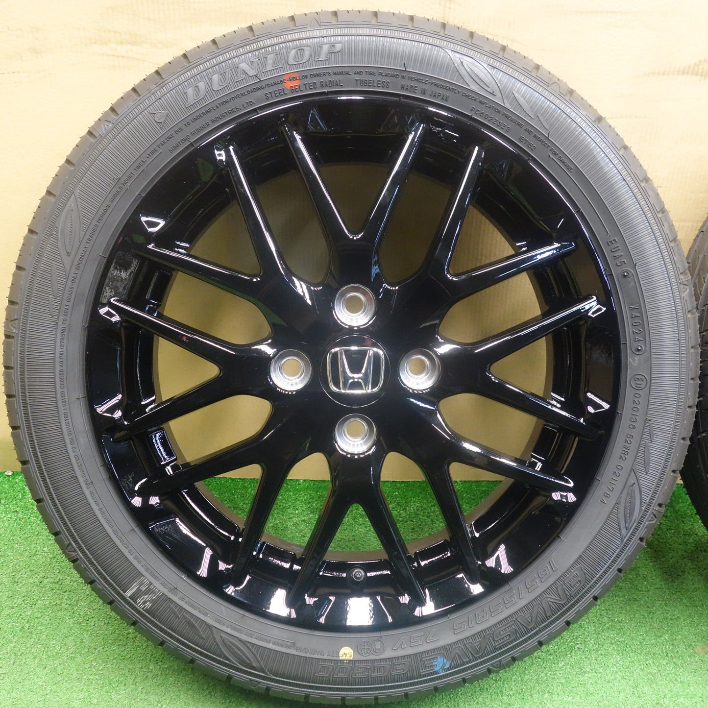 新車外し！24年★ホンダ N-ONE RS 純正 165/55R15 ダンロップ エナセーブ EC300 15インチ Nワン PCD100/4H★6042301KTノ