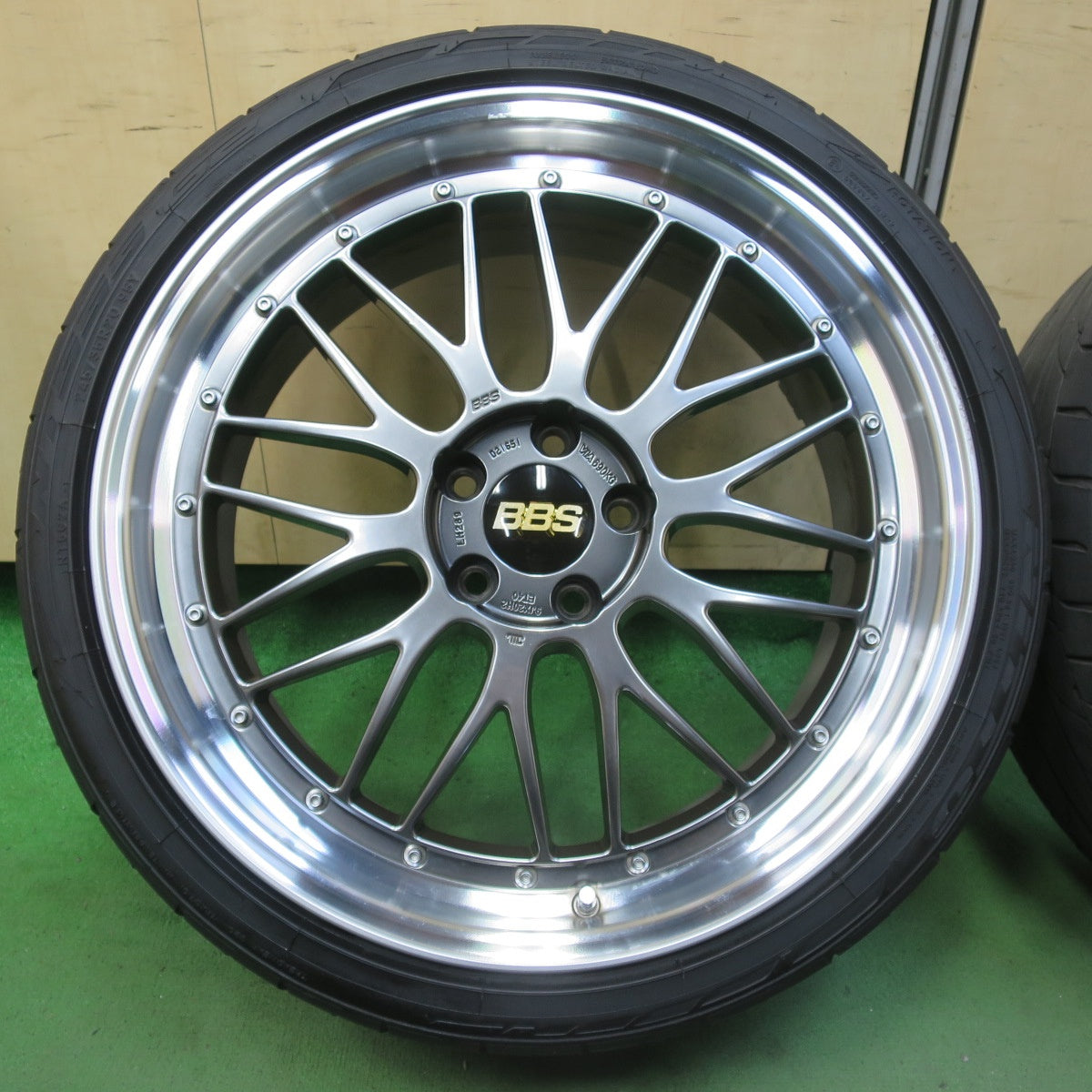 バリ溝！22年！9分★BBS LM289 LM186 245/35R20 ニットー NT555 G2 20インチ PCD114.3/5H★5100501IMノ