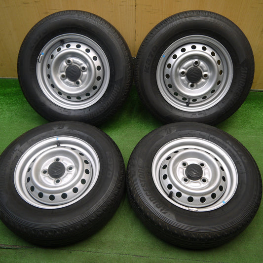 キレイ！22年★スズキ エブリイ 純正 スチール 145/80R12 80/78N ブリヂストン K370 12インチ エブリィ エブリー PCD100/4H★6041004Hノ