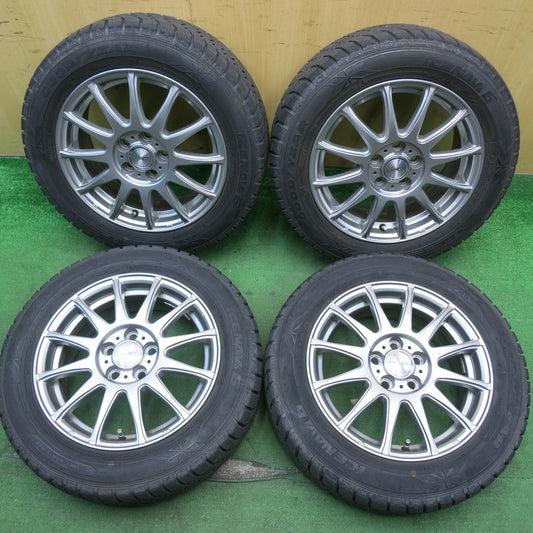 バリ溝！8.5分★シエンタ 等 185/60R15 スタッドレス グッドイヤー アイスナビ6 ravrion LUMIERE ラブリオン 15インチ PCD100/5H★5052309HAス