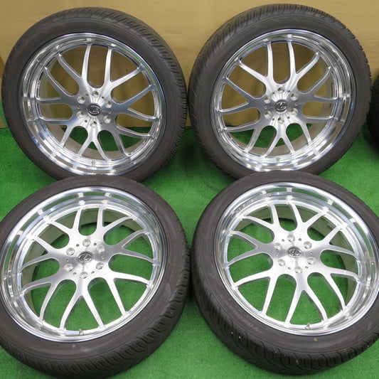 バリ溝！25年！キレイ！9.5分以上★レクサス LX 等 ELFORD セレスティアル 305/35R24 ヨコハマ PARADA Spec-X エルフォード 24インチ PCD139.7/6H★5122901NKノ