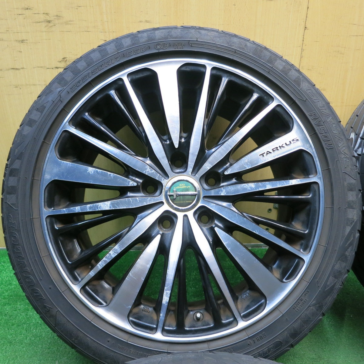 バリ溝！8.5分★632 LOXARNY TARKUS BADX 205/50R17 ダンロップ エナセーブ RV504 ロクサーニ タルカス 17インチ PCD114.3/5H★5050701AKノ