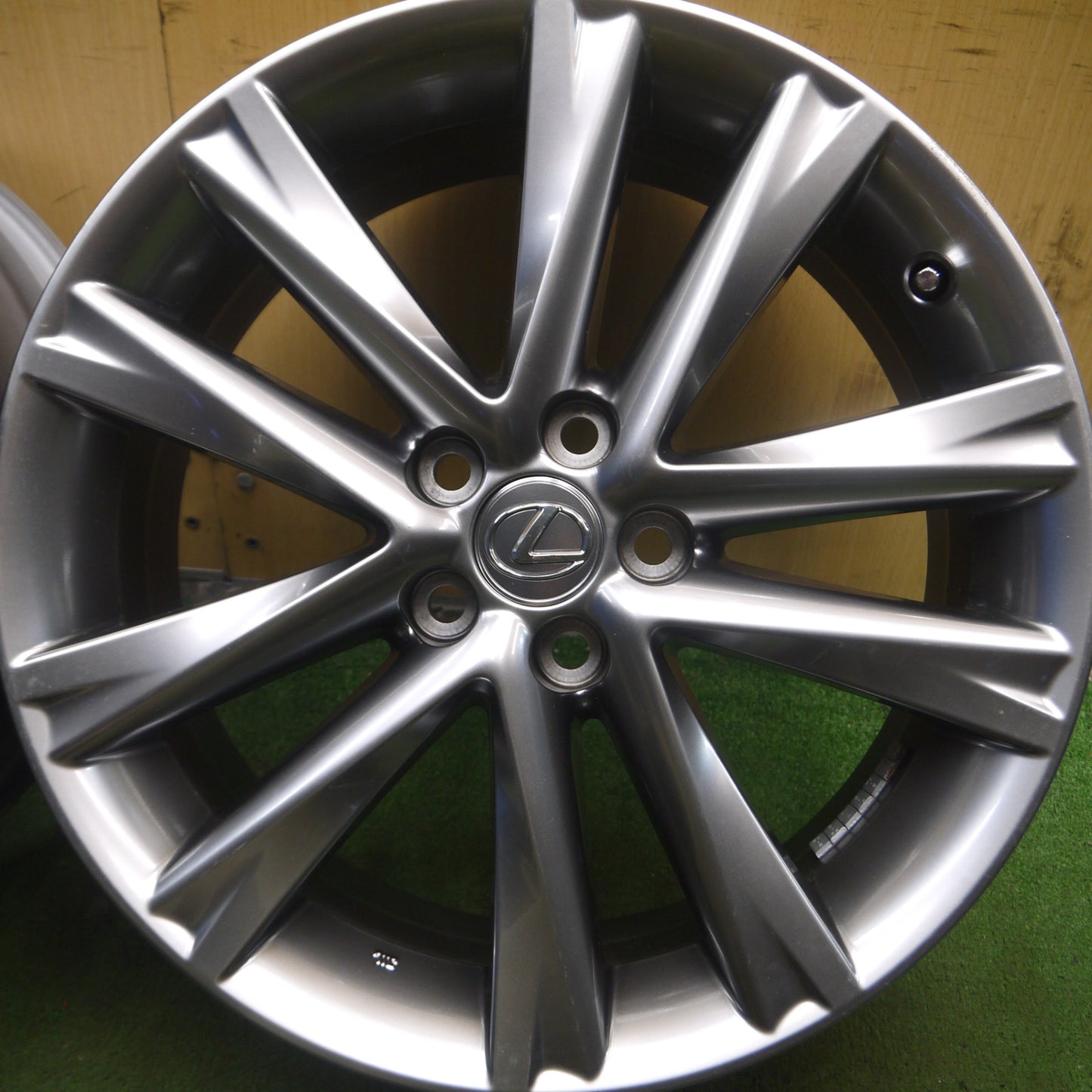 *送料無料* キレイ★レクサス 10系 RX450h Fスポーツ 純正 ホイール 19インチ 19×7.5J PCD114.3/5H★4041916Hホ
