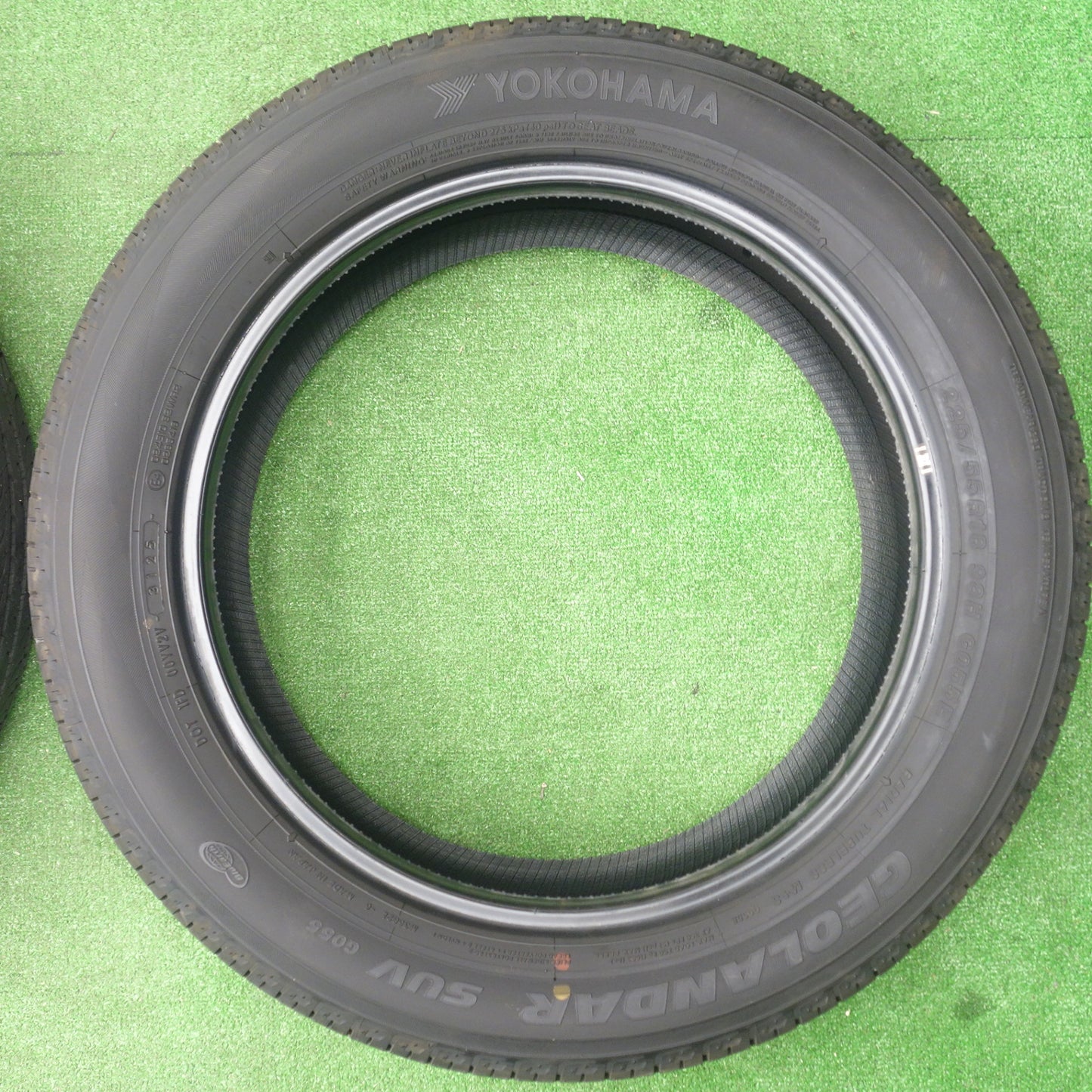 バリ溝！25年！ほぼ10分★225/55R18 ヨコハマ ジオランダー SUV G055 G055E タイヤ 18インチ デリカ D:5 フォレスター レイバック ZR-V 等★6013104KTノタ