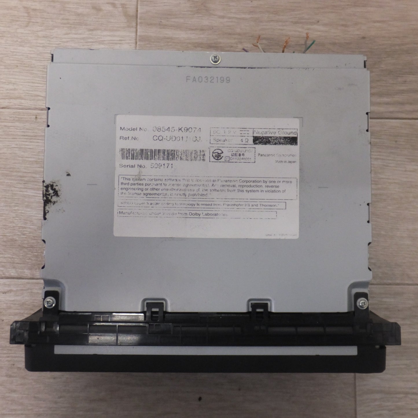 [送料無料] ★パナソニック製 ダイハツ 純正 カーナビ メモリーナビ NSZN-W62 08545-K9074[33]★