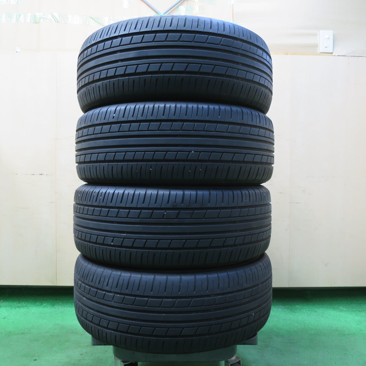 *送料無料* バリ溝！21年！8.5分★トヨタ 30系 プリウス Sツーリング 純正 215/45R17 ヨコハマ エコス ES31 17インチ PCD100/5H★4072705イノ