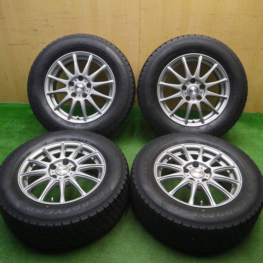 バリ溝！キレイ！9.5分以上★スタッドレス 215/65R16 グッドイヤー アイスナビ7 ravrion LUMIERE ラブリオン 16インチ PCD114.3/5H★5011503Hス