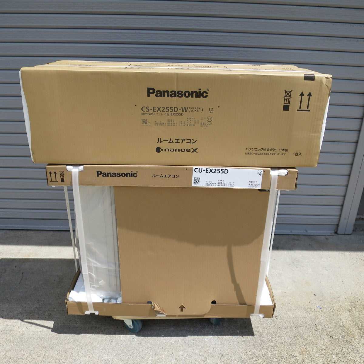 [送料無料] 未使用◇Panasonic ルーム エアコン Eolia nanoeX 主に8畳用 CS-EX255D-W CU-EX255D パナソニック エオリア 単相100V◇