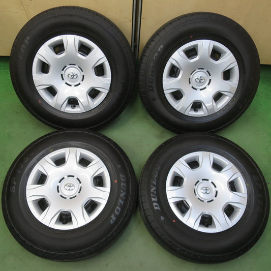 新車外し！24年◎トヨタ 200系 ハイエース 純正 スチール 195/80R15 107/105S ダンロップ SP175N 15インチ PCD139.7/6H◎6100609イノ