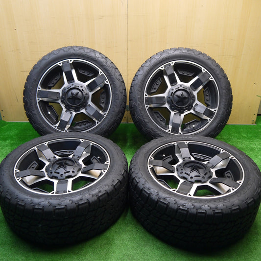 バリ溝！9.5分★KMC XD811 ROCKSTAR2 265/50R20 ニットー TERRA GRAPPLER ALL TERRAIN ロックスター2 PCD135 139.7/6H マルチ★5102102Hノ