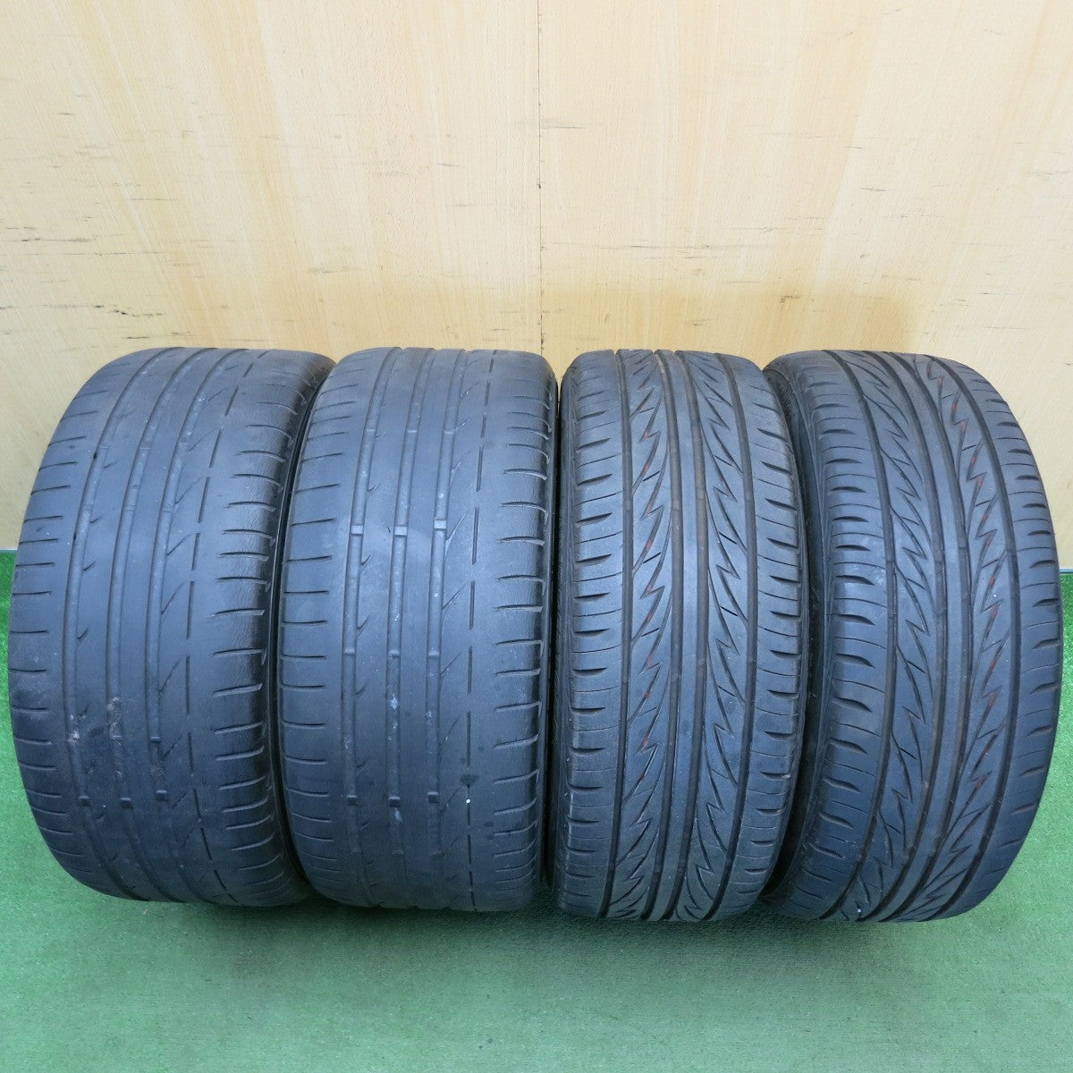 バリ溝！9分★BMW F20 1シリーズ Mスポーツ 純正 225/45R17 245/40R17 ブリヂストン テクノスポーツ ブリヂストン ポテンザ S001 RFT 17インチ PCD120/5H★6052107HAノ