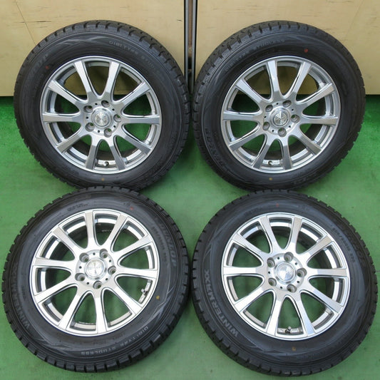 バリ溝！9.5分★スタッドレス 205/60R16 ダンロップ ウインターマックス WM01 LAYCEA レイシア 16インチ PCD114.3/5H★5022705イス
