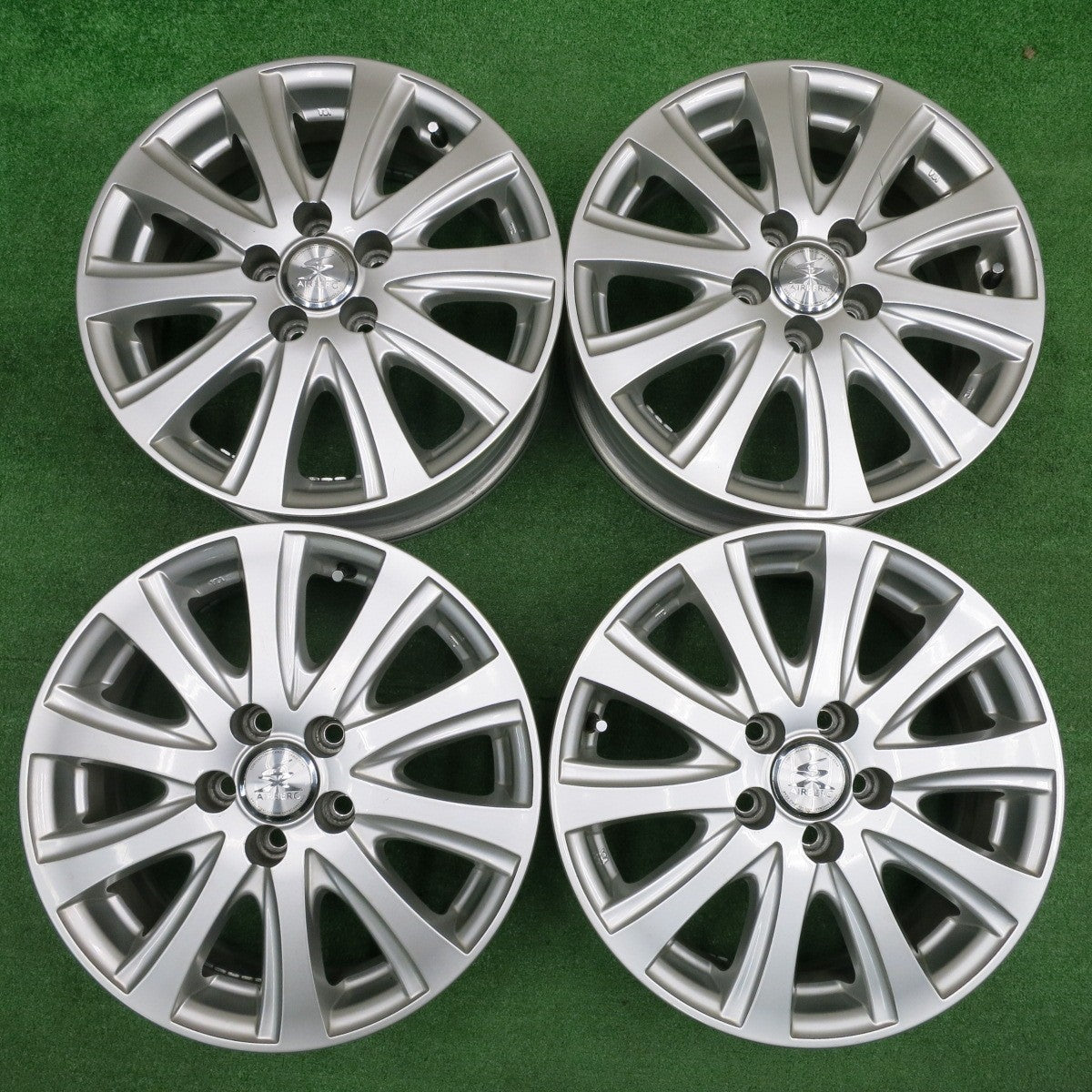 [送料無料] 4本価格★AIRBERG エアベルグ 15インチ ホイール 15×6J PCD100/5H★4102804HAホ