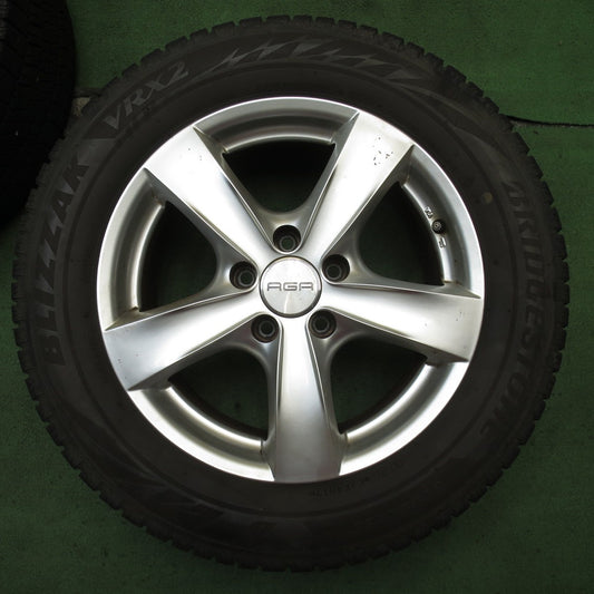 4本価格◎アウディ 等 AGA Nebel 225/55R16 スタッドレス ブリヂストン ブリザック VRX2 ネーベル 16インチ PCD112/5H◎6090702NJス