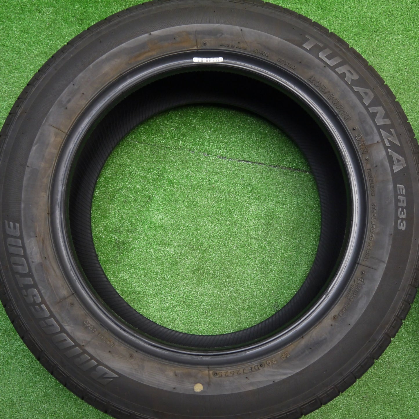 超バリ溝！25年！ほぼ10分★205/60R16 ブリヂストン トランザ ER33 タイヤ 16インチ ノア ヴォクシー ステップワゴン 等★5102202Hノタ