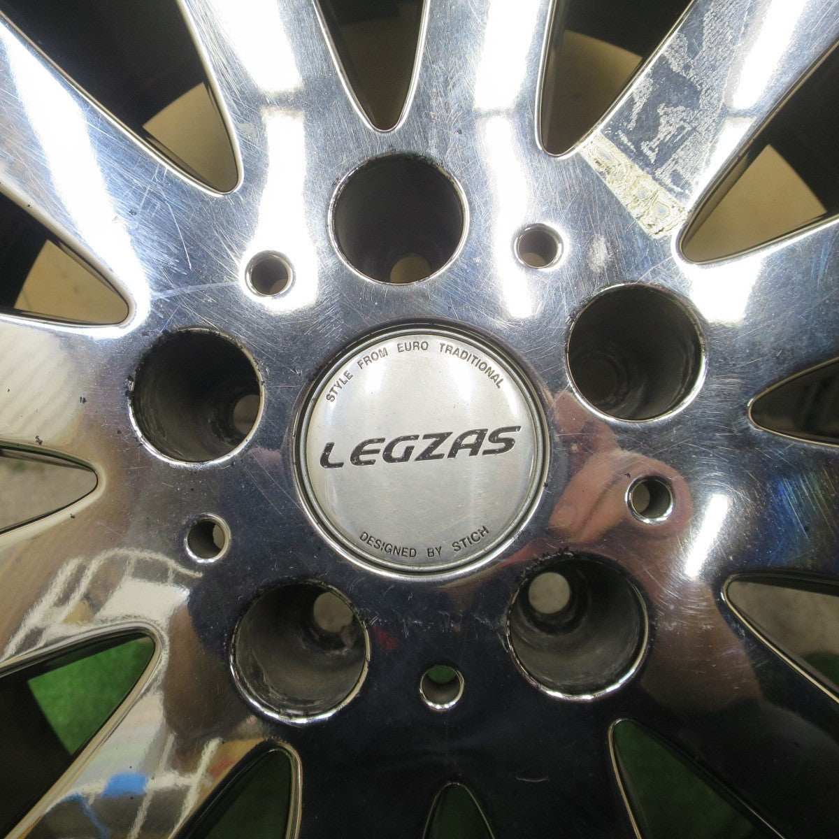 4本価格◎LEGZAS STICH シュティッヒ レグザス 19インチ ホイール 19×8JJ PCD114.3/5H◎6090401NGホ