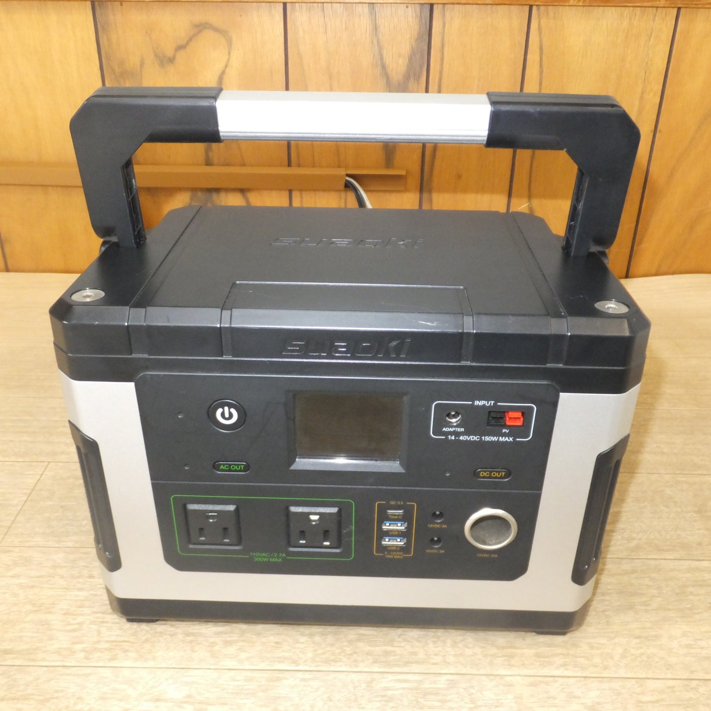 [送料無料] ジャンク★スアオキ suaoki ポータブル電源 Portable Power Station G500　battery charger LP-2430　セット★