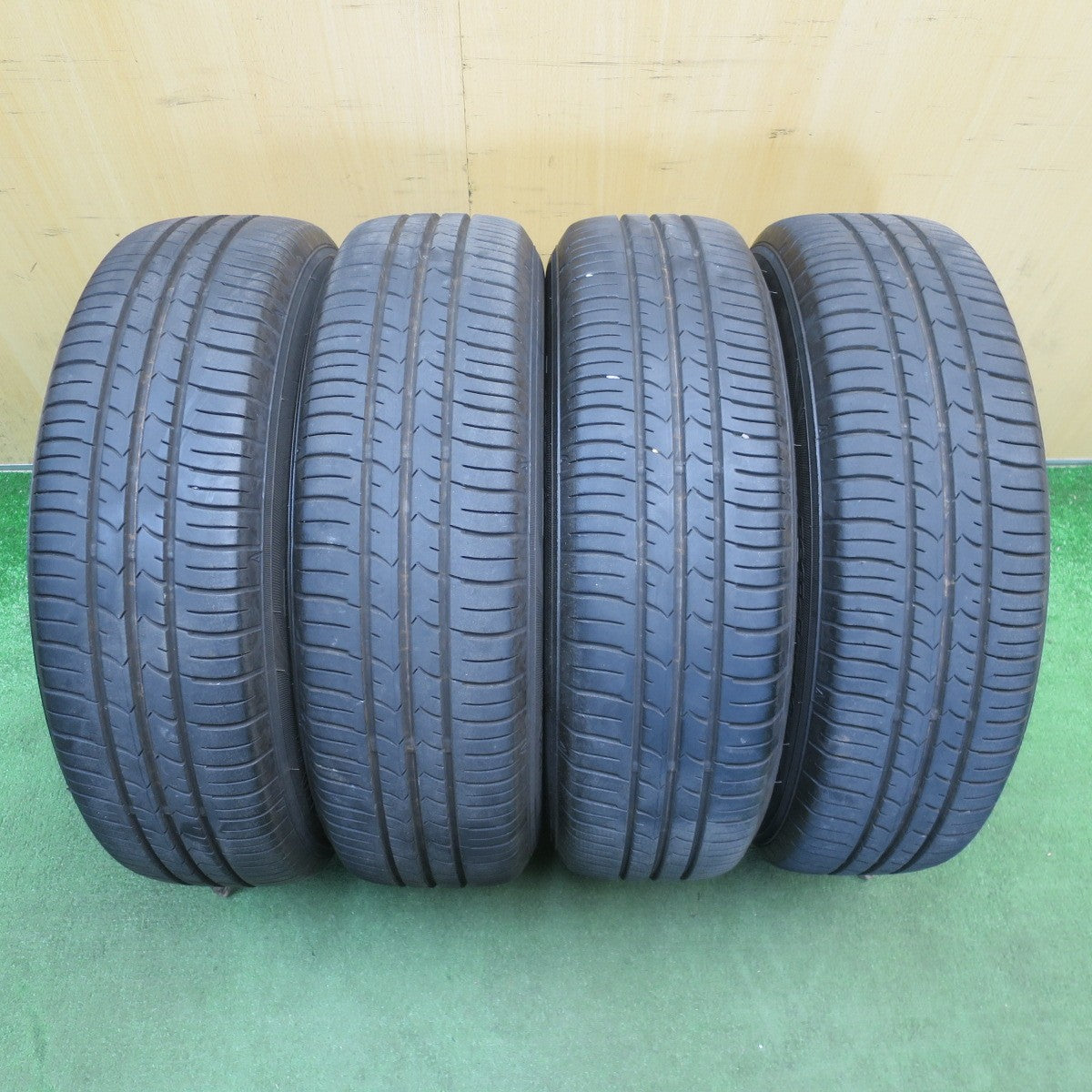 バリ溝！22年！キレイ！9分★175/65R15 グッドイヤー EfficientGrip ECO hybrid EG01 SEIN-EK AME ザイン 15インチ PCD100/4H★6051202NJノ
