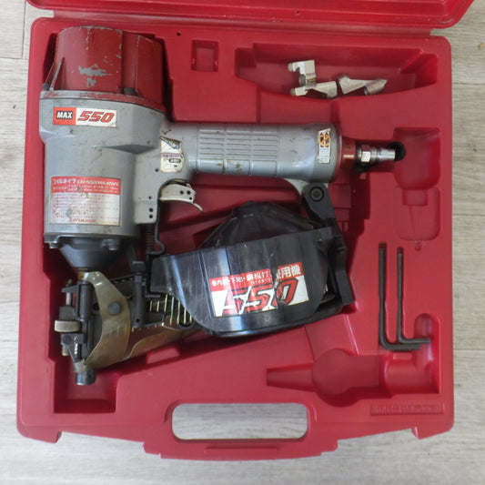 ジャンク★マックス MAX コイルネイラ CN-550/NA45V5 常圧　内装 下地 鋼板打 兼用機★
