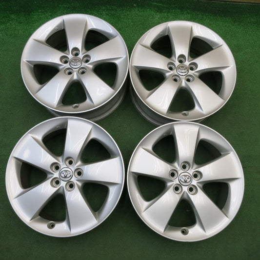 4本価格★トヨタ 30系 プリウス ツーリング 純正 ホイール 17インチ 17×7J PCD100/5H★6021510HAホ