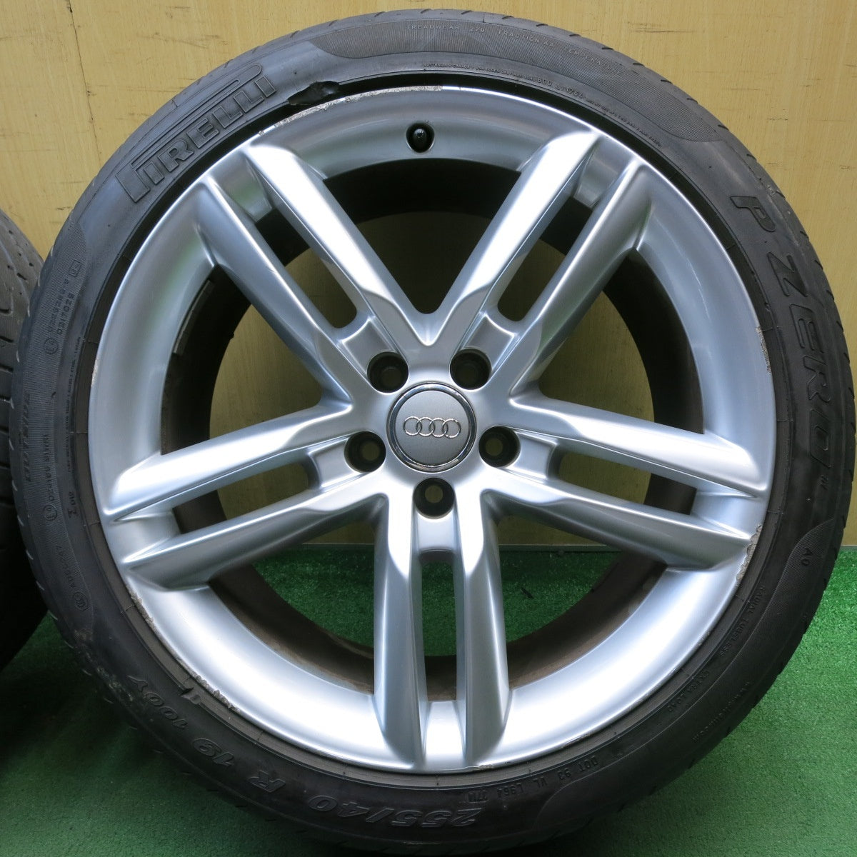4本価格◎アウディ A6 Sライン 純正 255/40R19 ピレリ PZERO Pゼロ 19インチ PCD112/5H◎6082902HAノ