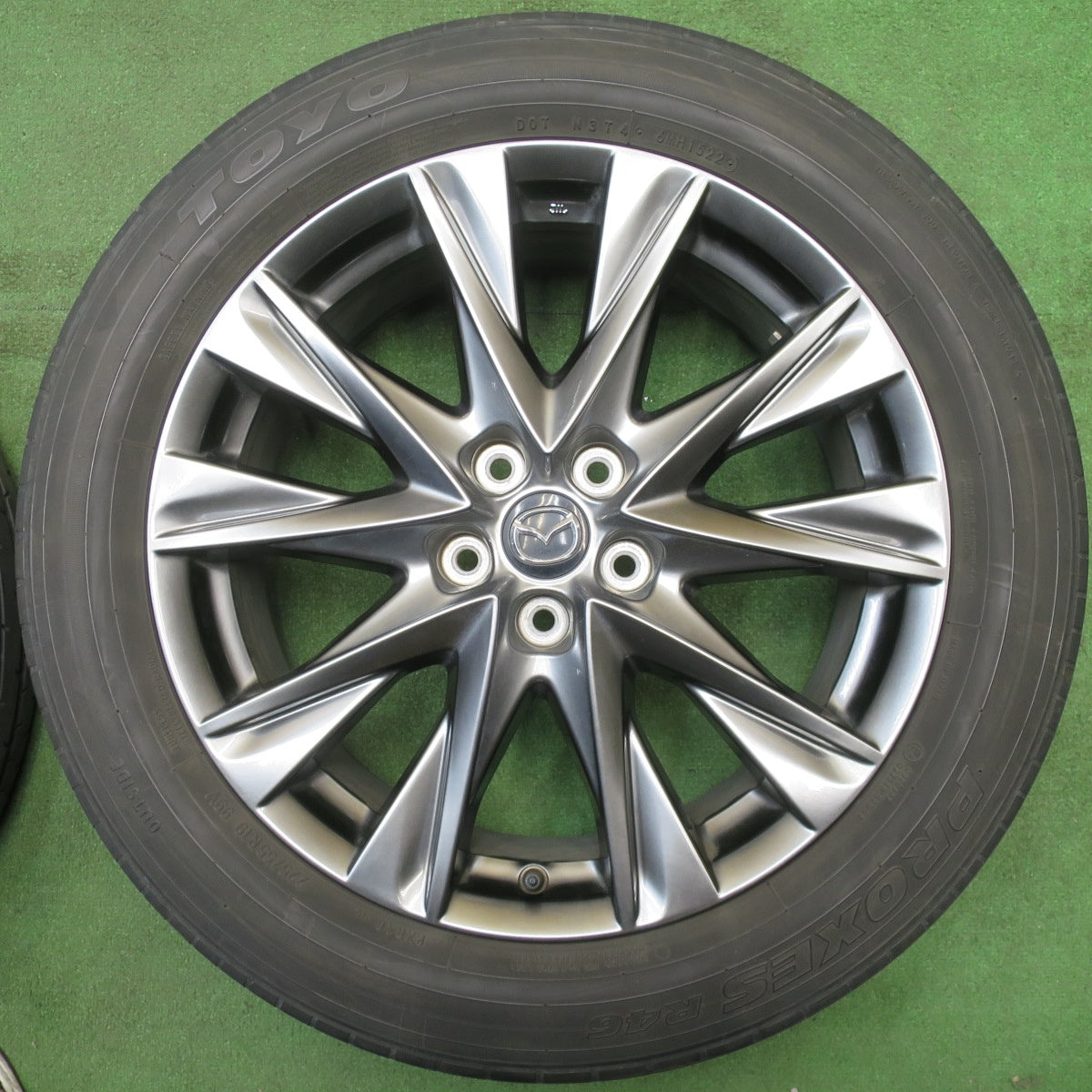 キレイ！22年★マツダ CX-8 Lパッケージ 純正 225/55R19 トーヨー プロクセス R46 19インチ CX8 PCD114.3/5H★6021704NJノ