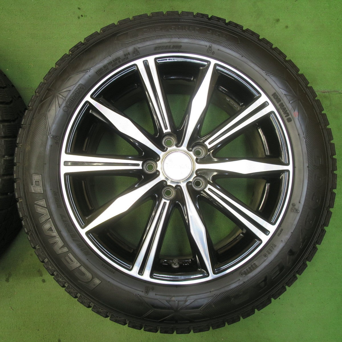 バリ溝！9分★スタッドレス 215/60R17 グッドイヤー アイスナビ6 BALMINUM バルミナ 17インチ PCD114.3/5H★5062003イス
