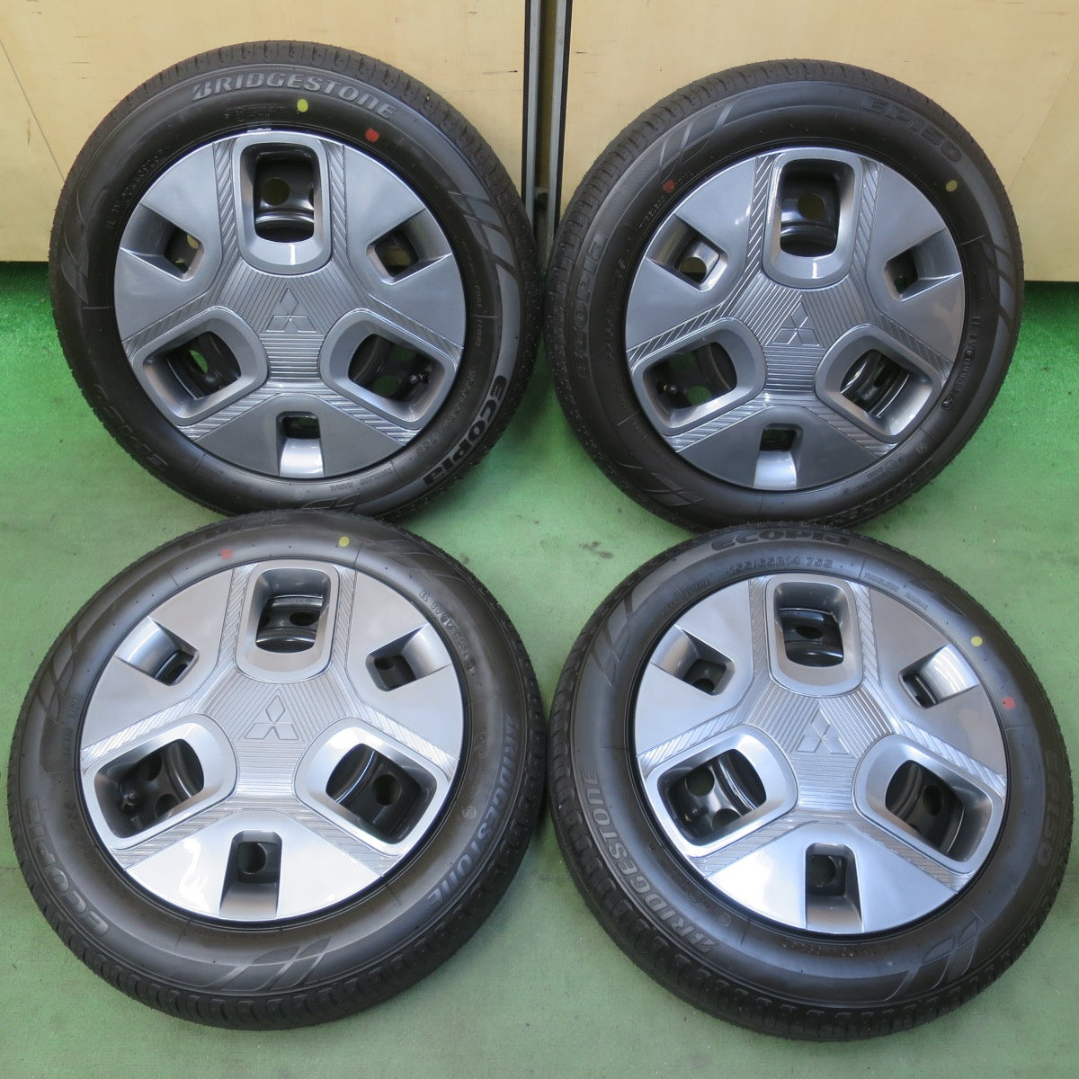 新車外し！26年◎三菱 デリカ ミニ 純正 スチール 155/65R14 ブリヂストン エコピア EP150 14インチ PCD100/4H◎6080702イノ