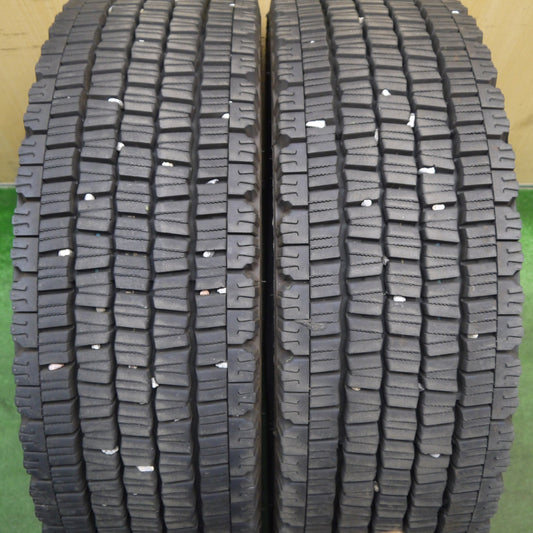 バリ溝！25年！9.5分！2本★トラック タイヤ 245/70R19.5 136/134J スタッドレス ダンロップ デクテス SP001 DECTES 19.5インチ★6051607KKスタ