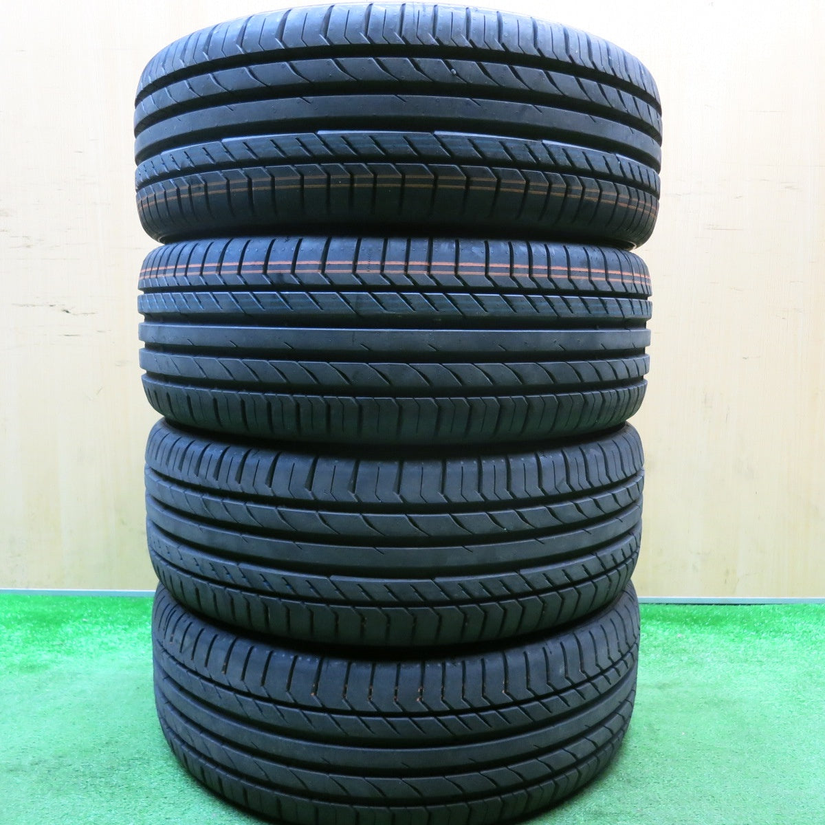 新車外し！25年★195/45R17 コンチネンタル コンチスポーツ コンタクト5 タイヤ 17インチ スイフト スポーツ アクア フィット キューブ 等★5123101HAノタ