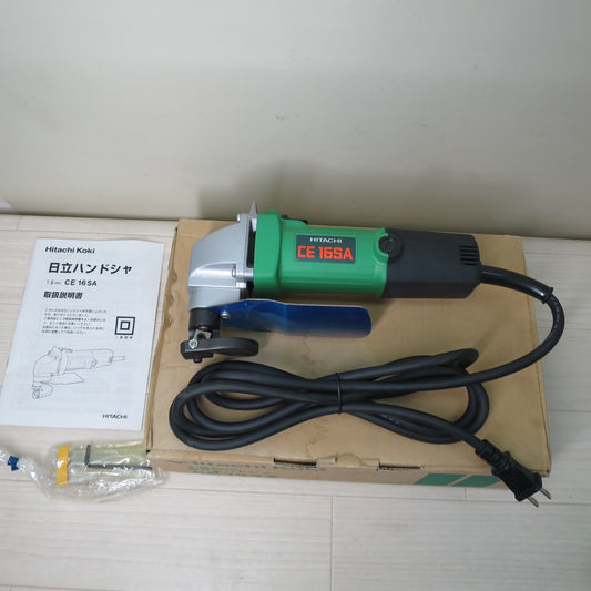 [送料無料] 未使用☆日立 1.6mm ハンドシャー CE16SA 電動 工具 切断機 鉄工用 板金 金属 加工 コード式 HITACHI☆