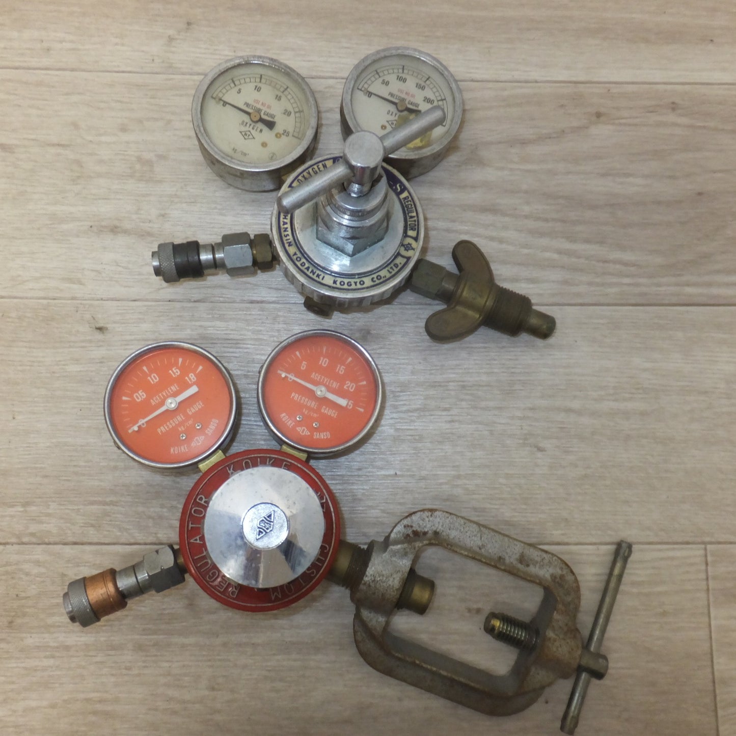 [送料無料] ★阪神鎔断器工業 OXYGEN REGULATOR Mission-S　小池酸素工業 CUSTOM REGULATOR　セット★