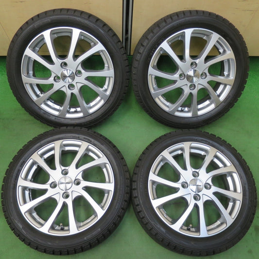 超バリ溝！22年！キレイ！ほぼ10分★スタッドレス 165/55R15 ダンロップ ウインターマックス WM02 epsdon LA STRADA 15インチ 軽自動車 N-BOX タント 等 PCD100/4H★5031506イス