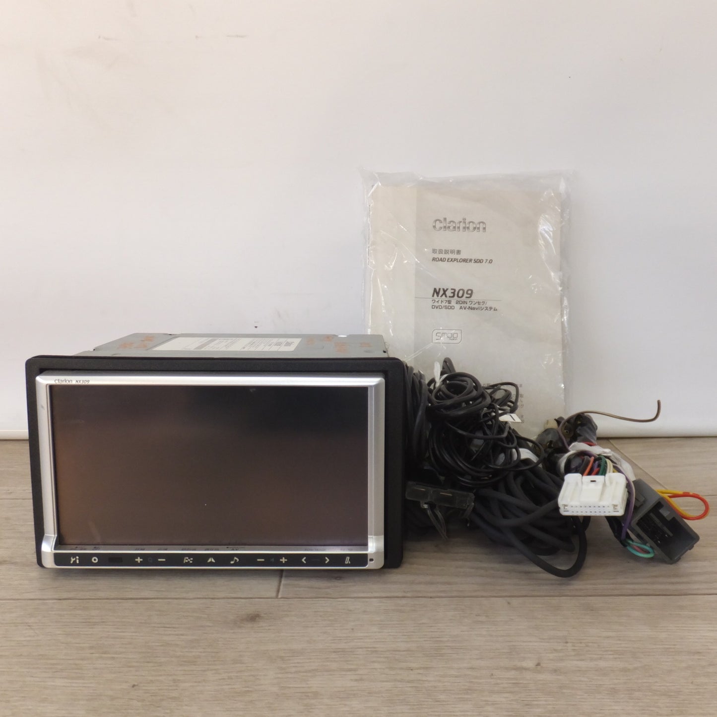 [送料無料] 現状品★クラリオン clarion ワイド7型 2DIN ワンセグ/DVD/SDD AV-Naviシステム NX309 セキュリティロック(13)★