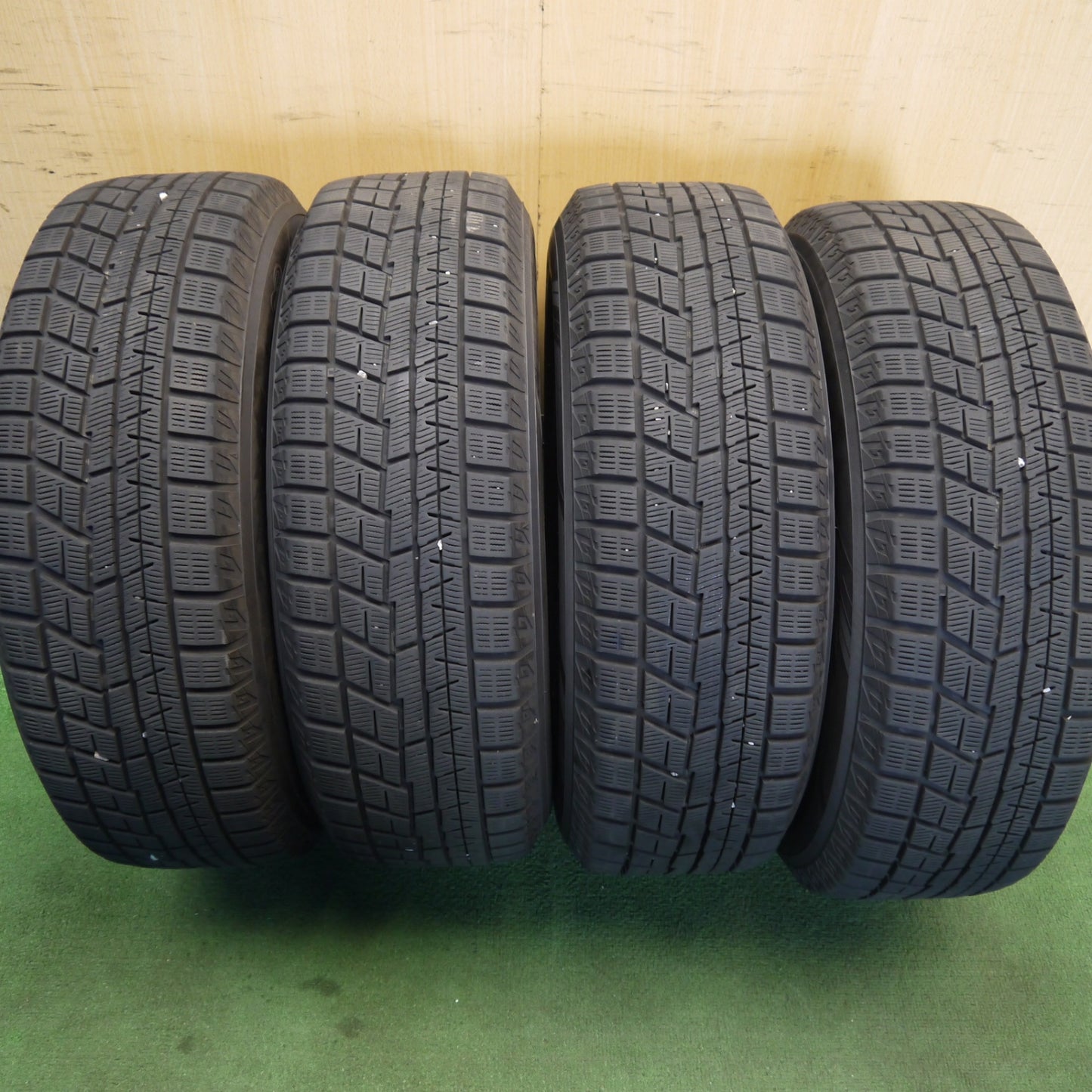 バリ溝！22年！キレイ！9分◎スタッドレス 195/65R15 ヨコハマ アイスガード iG60 ABATIS EM アバティス 15インチ PCD114.3/5H◎6072705Hス