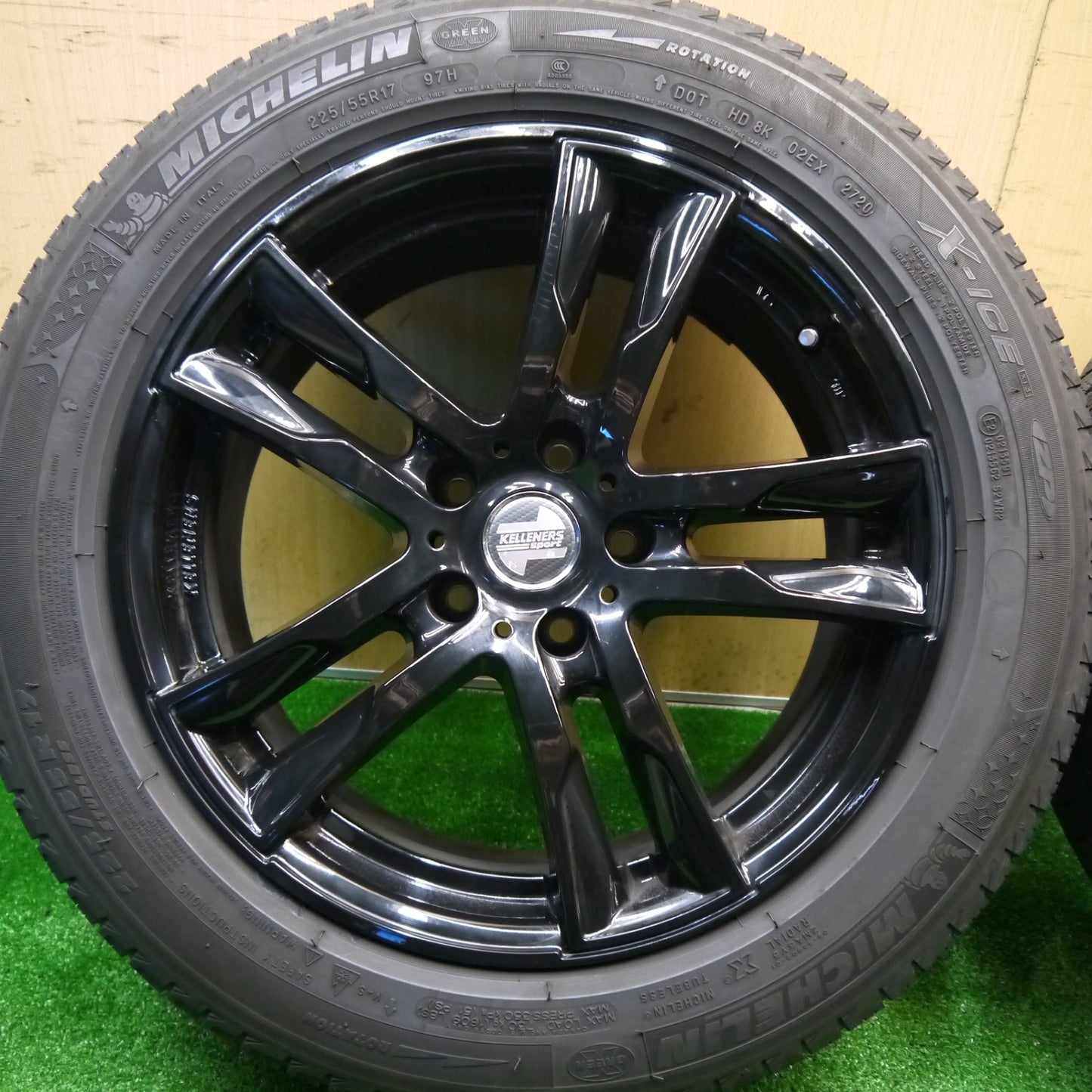 4本価格★BMW 等 KELLENERS Sport 225/55R17 スタッドレス ミシュラン X-ICE XI3 ZP ケレナーズ スポーツ 17インチ PCD112/5H★5102004Hス