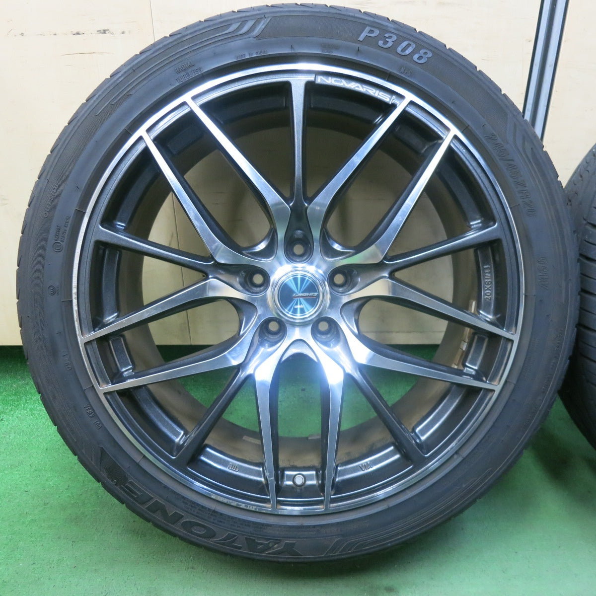 バリ溝！21年！9分★NOVARIS 245/45R20 YATONE ヤトン P308 ノヴァリス 20インチ PCD114.3/5H★5100604SKノ