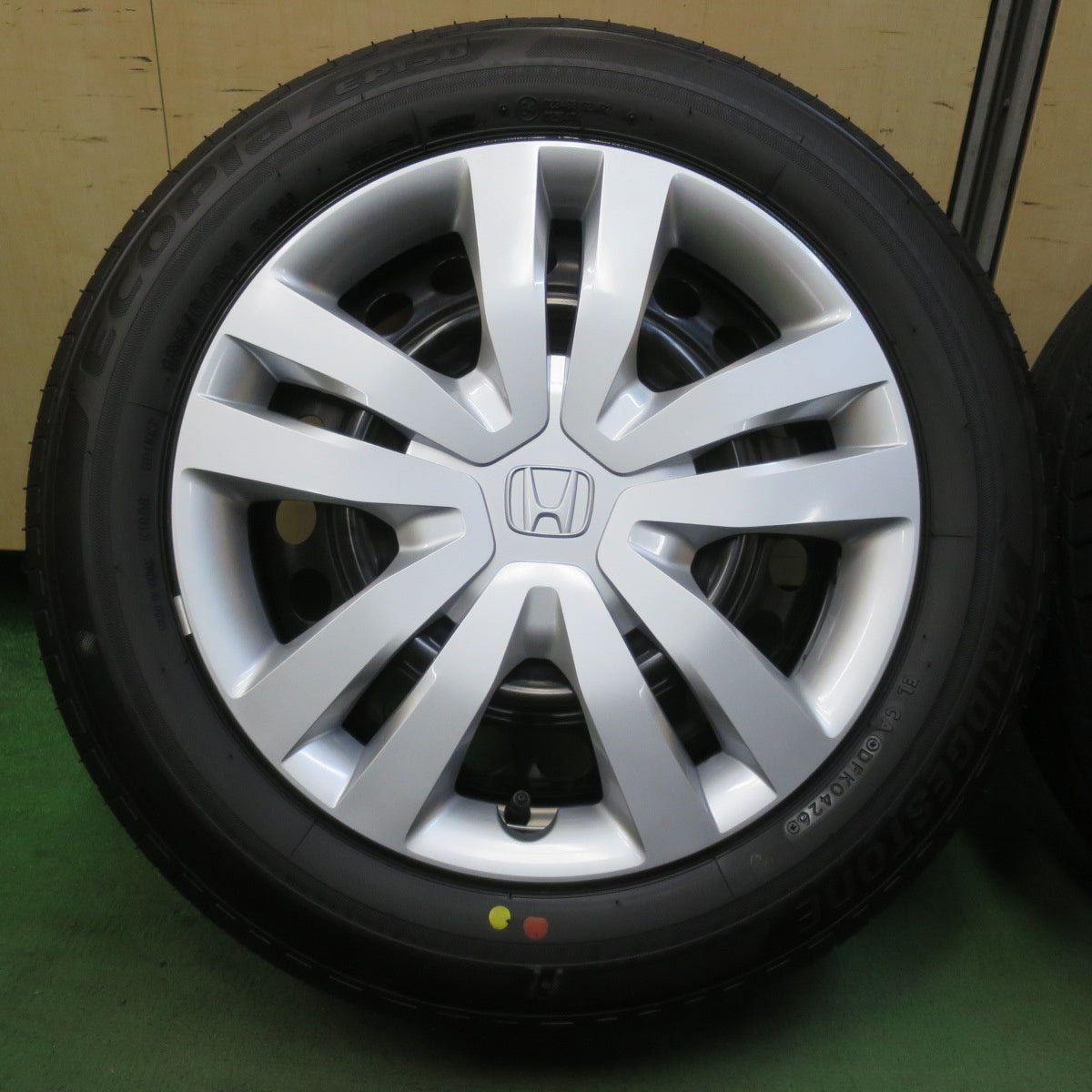 新車外し！26年★ホンダ フィット 純正 スチール 185/60R15 ブリヂストン エコピア EP150 15インチ PCD100/4H★6032408イノ