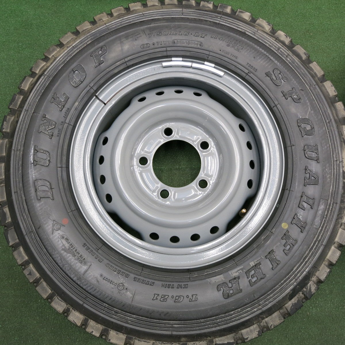 *送料無料* 新車外し★トヨタ 再販 ランクル ピックアップ 純正 スチール 7.50R16 114/112R ダンロップ SP QUALIFIER T.G.21 PCD150/5H★4032406HAノ