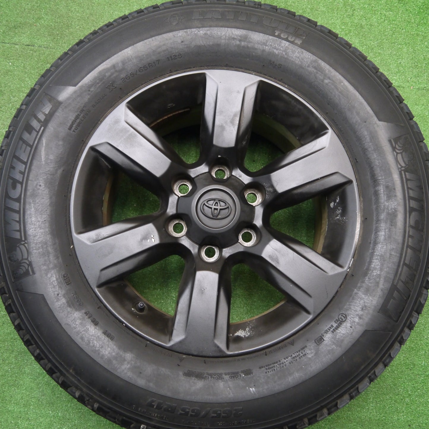 4本価格★トヨタ 150系 ランクル プラド 純正 265/65R17 ミシュラン LATITUDE TOUR 17インチ PCD139.7/6H★5111106Hノ