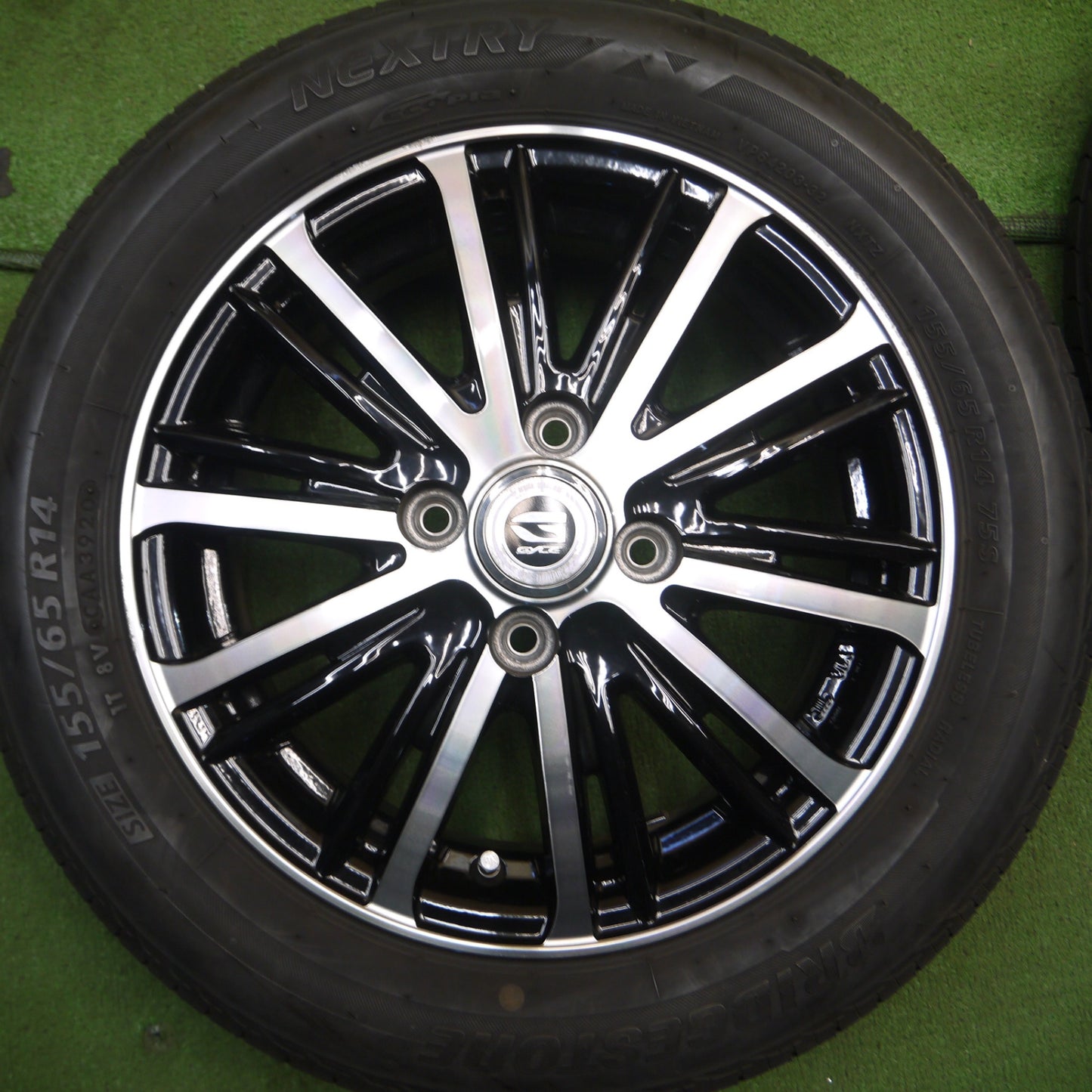 *送料無料* キレイ！20年★155/65R14 ブリヂストン ネクストリー エコピア GYLE 14インチ PCD100/4H★4032708Hノ
