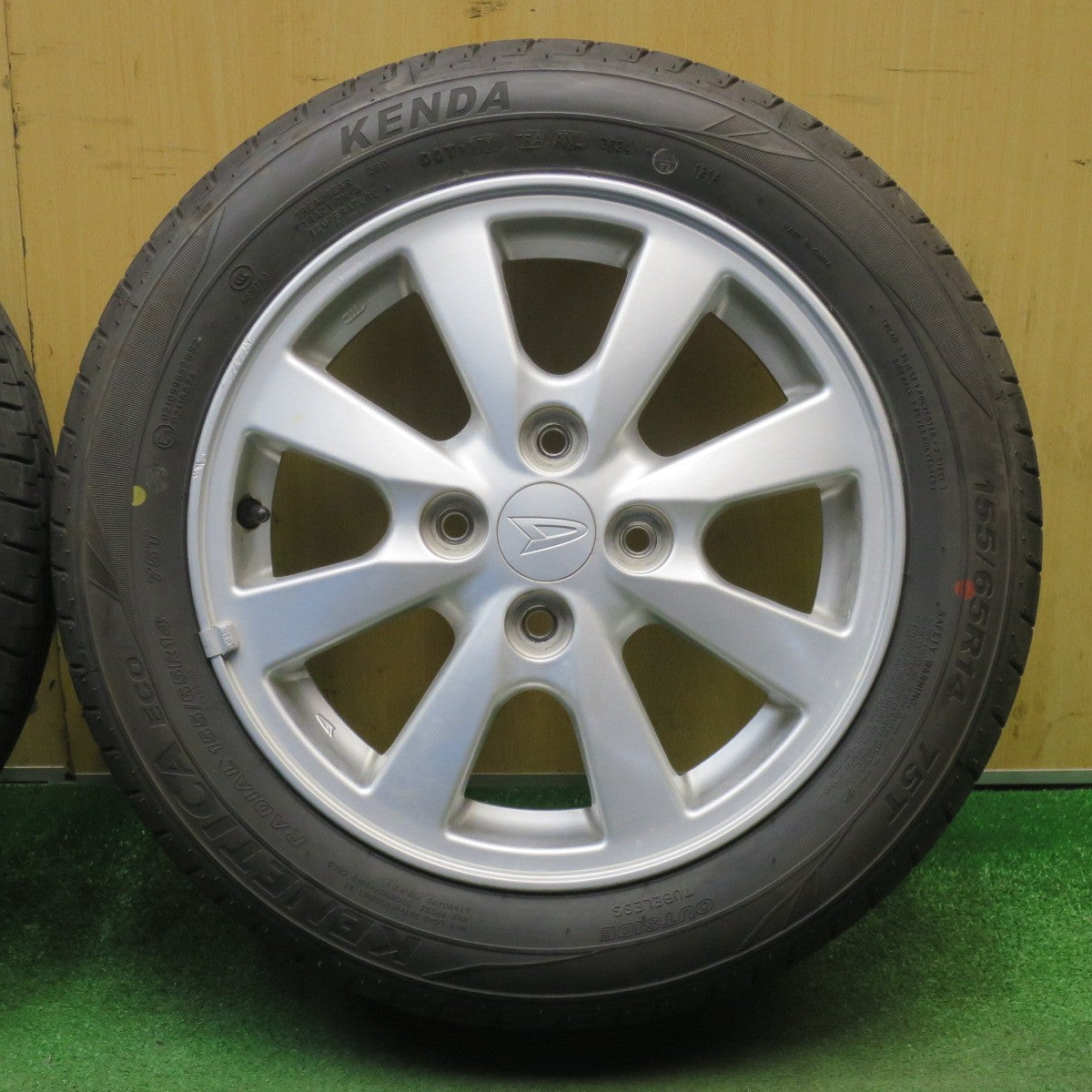 4本価格！24年★ダイハツ タント ムーヴ 等 純正 155/65R14 ケンダ KENETICA ECO 14インチ PCD100/4H★6032404NJノ