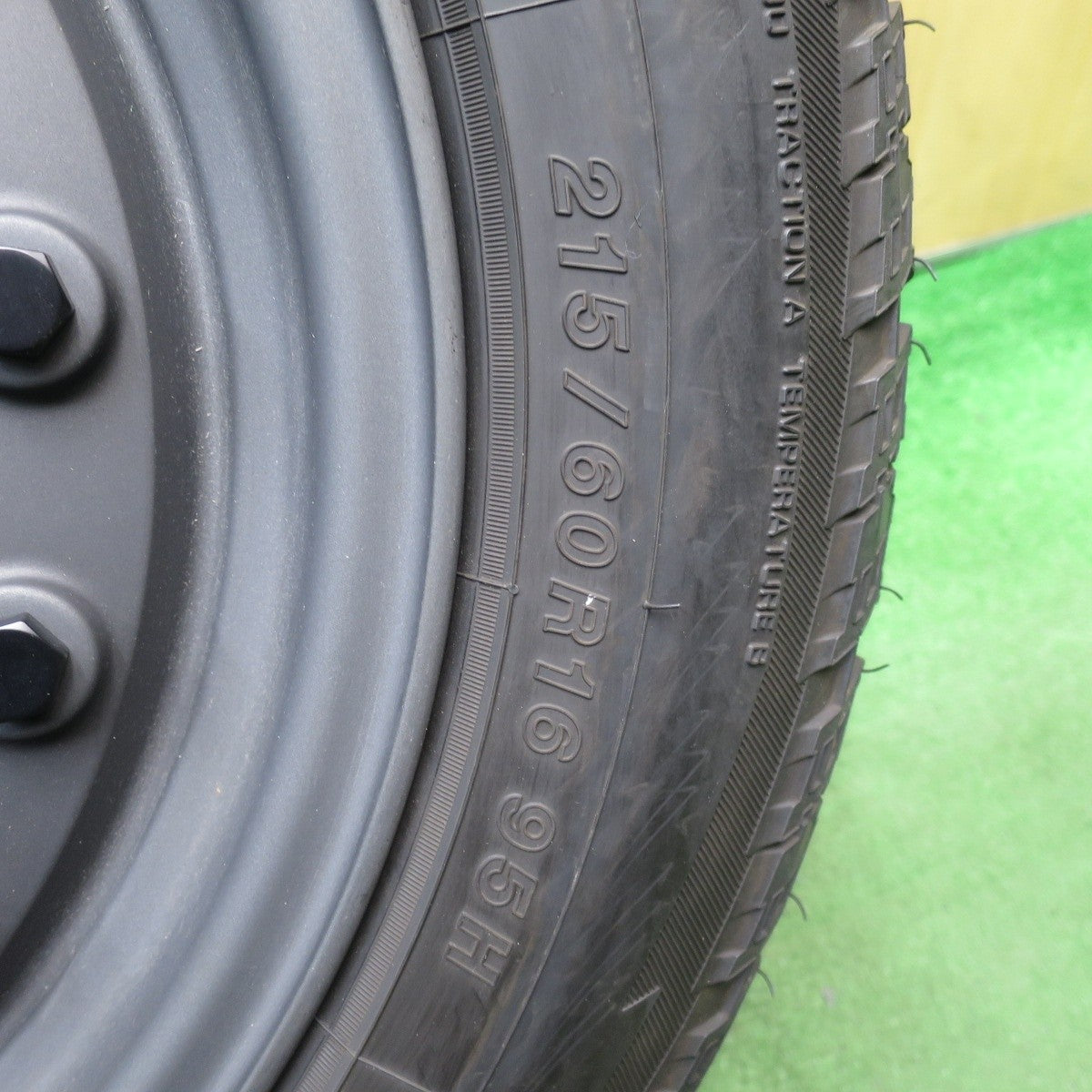 バリ溝 綺麗 9.5分 1本★DEAN COLORADO 215/60R16 ヨコハマ A/T G015 ディーン コロラド PCD112 120/5H マルチ★5031102Hノ