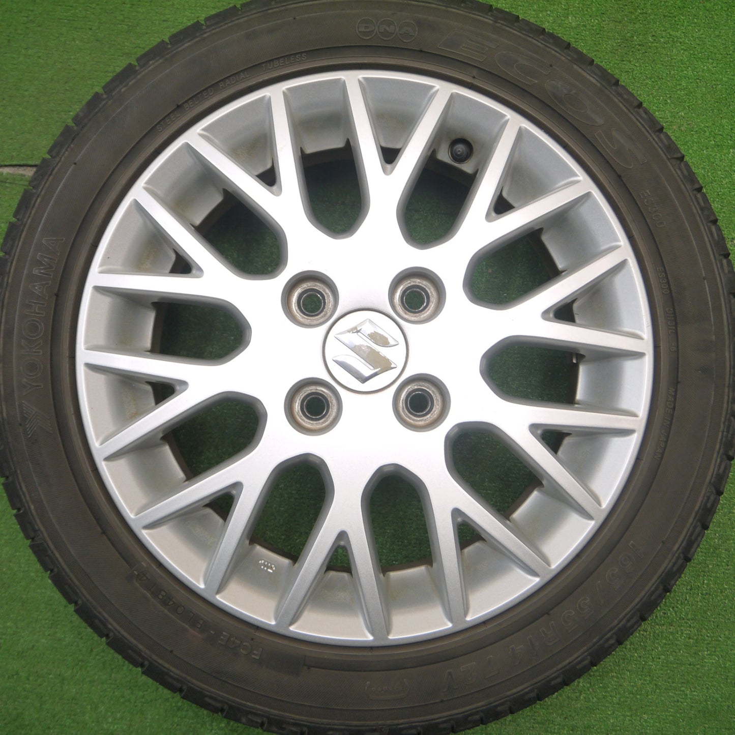 [送料無料] キレイ★スズキ MRワゴン 純正 165/55R14 ヨコハマ エコス ES300 14インチ PCD100/4H★4120205Hノ