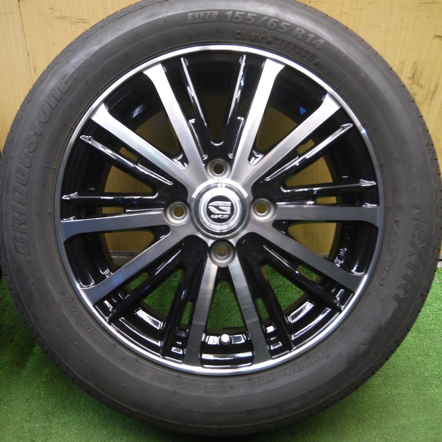 *送料無料* キレイ！20年★155/65R14 ブリヂストン ネクストリー エコピア GYLE 14インチ PCD100/4H★4032708Hノ