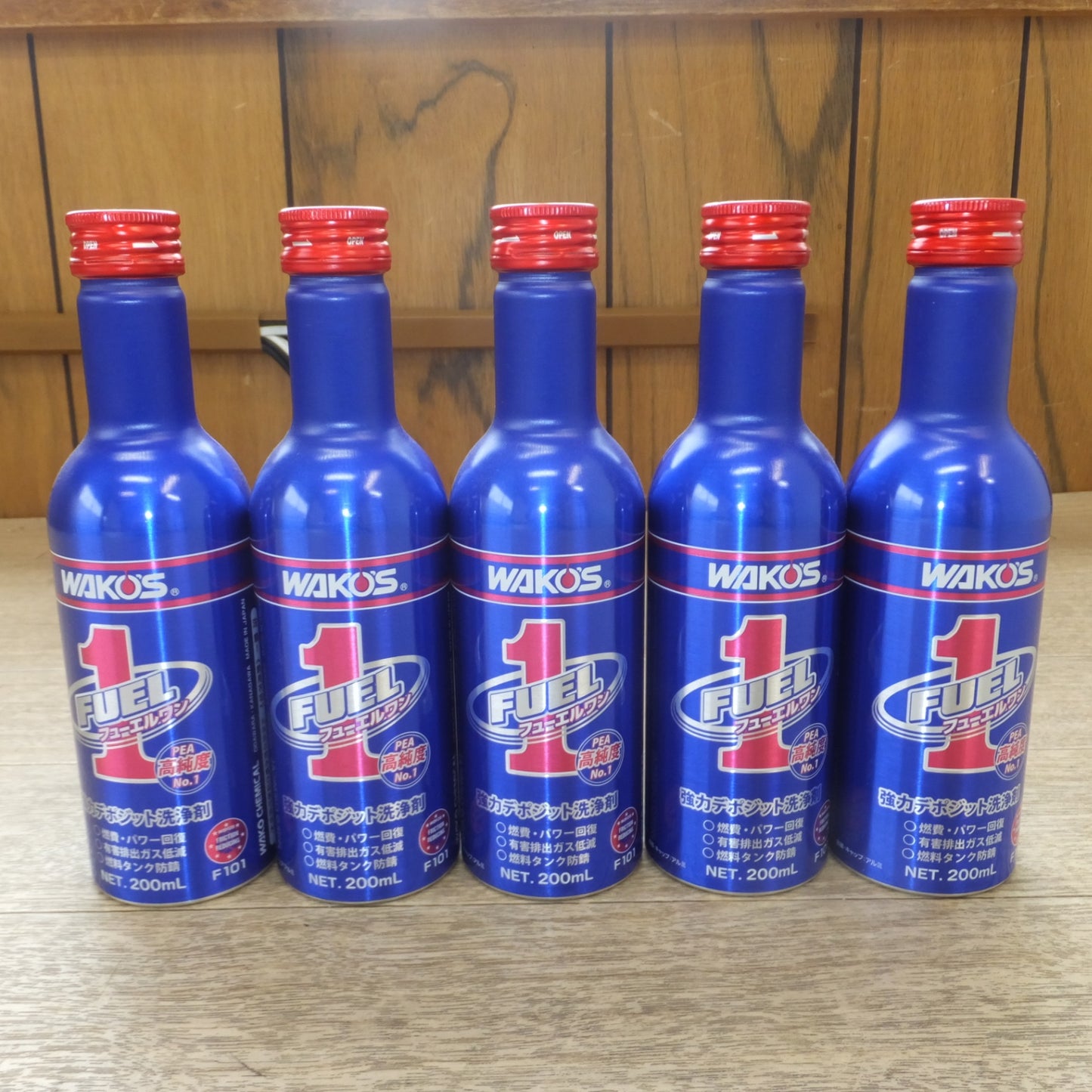 [送料無料] 未使用★和光ケミカル ワコーズ WAKO'S 強力デポジット洗浄剤 フューエルワン FUEL1 F101　燃料添加剤　5本 セット(2)★