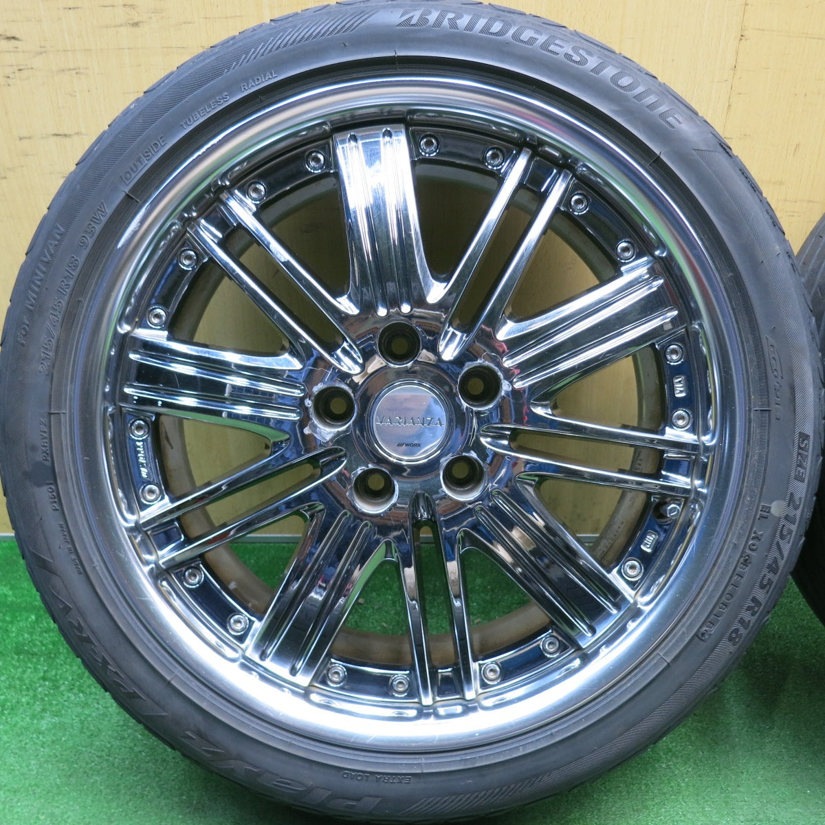 4本価格★WORK VARIANZA VRF 215/45R18 ブリヂストン プレイズ PX-RV for MINIVAN ワーク ヴァリアンツァ 18インチ PCD114.3/5H★6050206HAノ