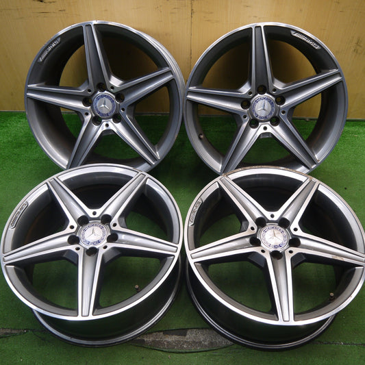 4本価格★ベンツ Cクラス W205 純正 AMG ホイール 18インチ 18×7.5J 18×8.5J PCD112/5H★5061704Hホ