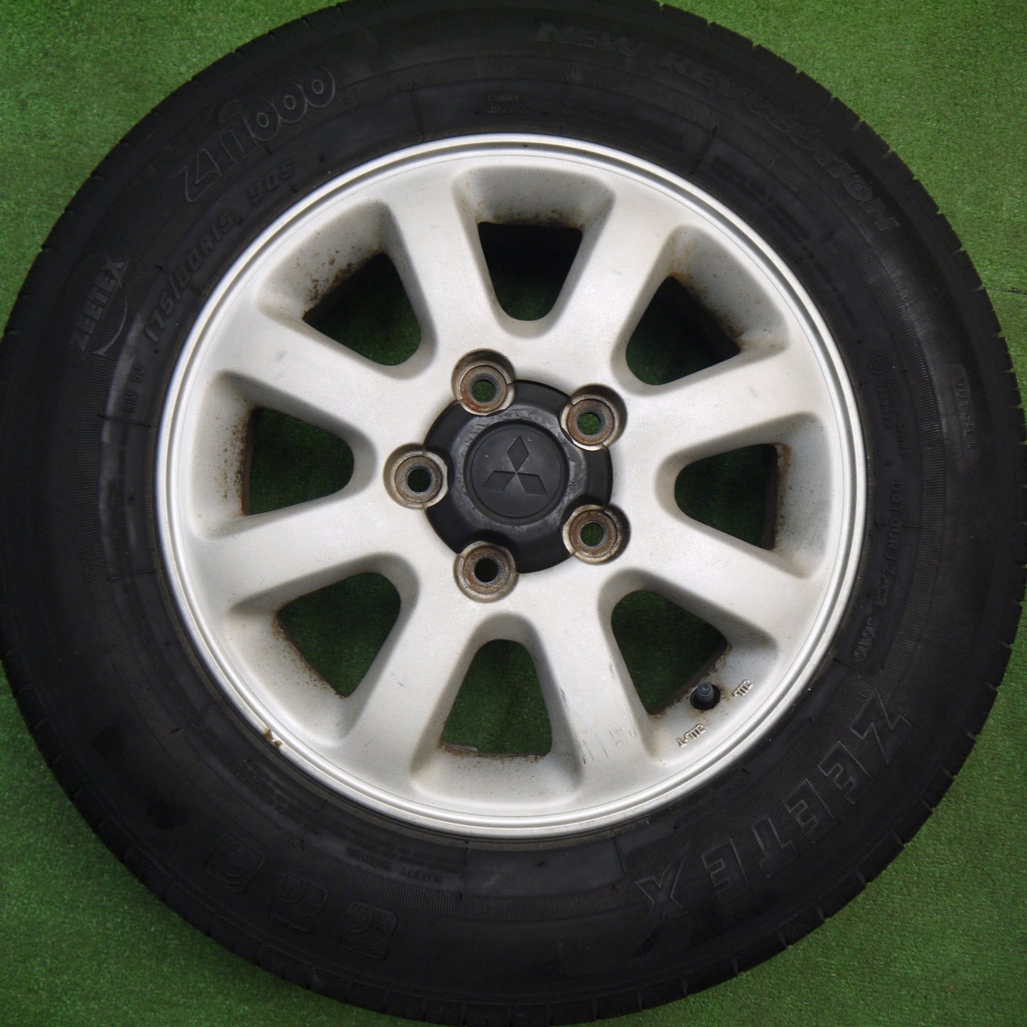 4本価格★三菱 パジェロミニ 純正 175/80R15 ジーテックス ZTiooo NEW REVOLUTION 15インチ PCD114.3/5H★5120506Hノ
