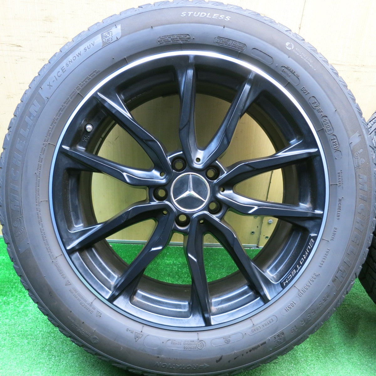 4本価格！21年★ベンツ 等 EUROTECH GL-LINE 235/55R19 スタッドレス ミシュラン X-ICE SNOW SUV ユーロテック GLライン 19インチ PCD112/5H★5112007HAス